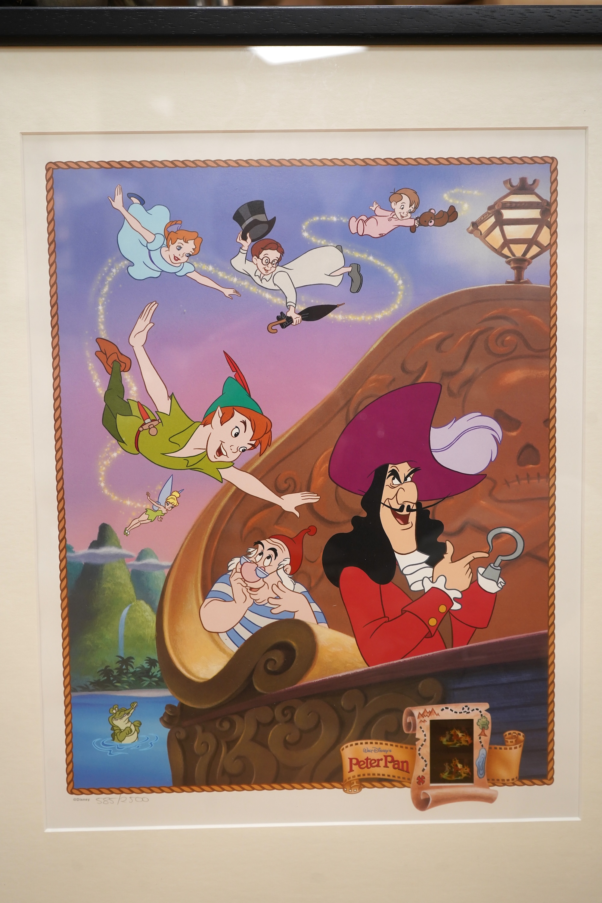 Walt Disney, ‘Bambi’, ‘Lady and The Tramp’ and ‘Peter Pan’, three serigraphs to include one limited edition 585/2500, largest 25 x 33cm